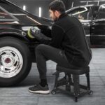 M-AUTO Heavy Duty Garage Rolling Work Seat - Image 2