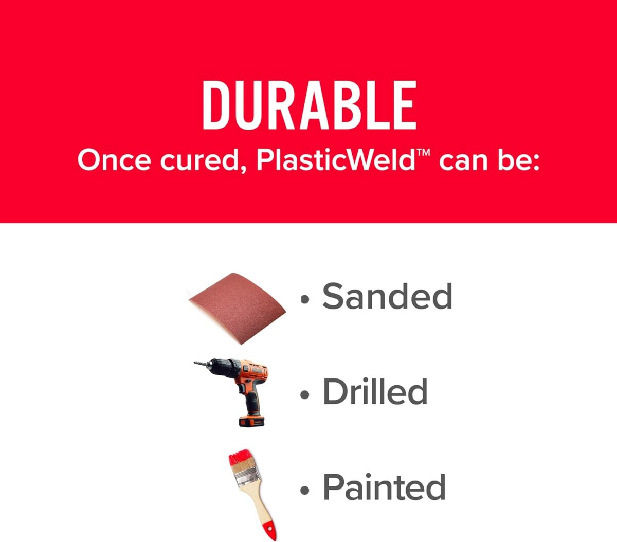 JB WELD 8237UK JB8237 Plastic Weld Fast-Setting Off White Multi Purpose - Image 2