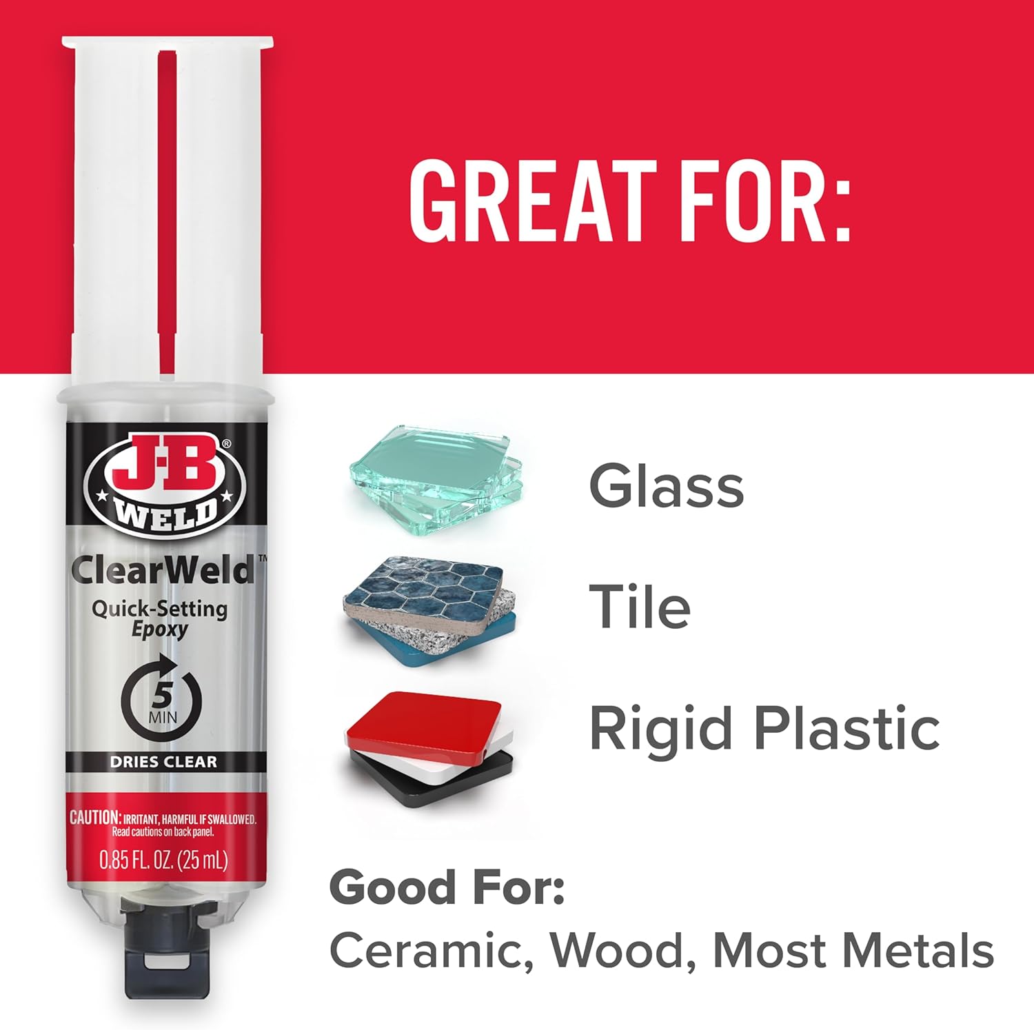 2.jpg JB Weld 50112UK ClearWeld Quick Setting Epoxy 25ml, Clear, 25 ml - Image 2