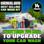 Chemical Guys HOL126 14-Piece Arsenal Builder Car Wash Kit with Foam Gun, Bucket, and (5) 16 oz Car Care Cleaning Chemicals - Image 2