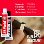 JB Weld Original Cold-Weld 8265-SUK Steel Reinforced Epoxy - Dark Grey - Image 2