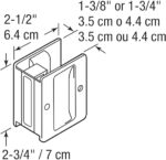Prime-Line N 7578 Pocket Door Privacy Lock with Pull - Image 2