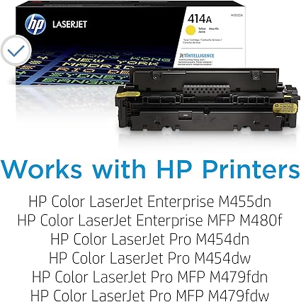 710-jox2gdL._AC_SX425_.jpg HP 414A Yellow Toner Cartridge - Image 3