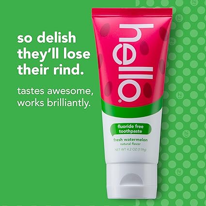 71hafu6tnUL._SX425_.jpg Hello Natural Watermelon Flavor Baby & Kids Fluoride Free Toothpaste - Image 3