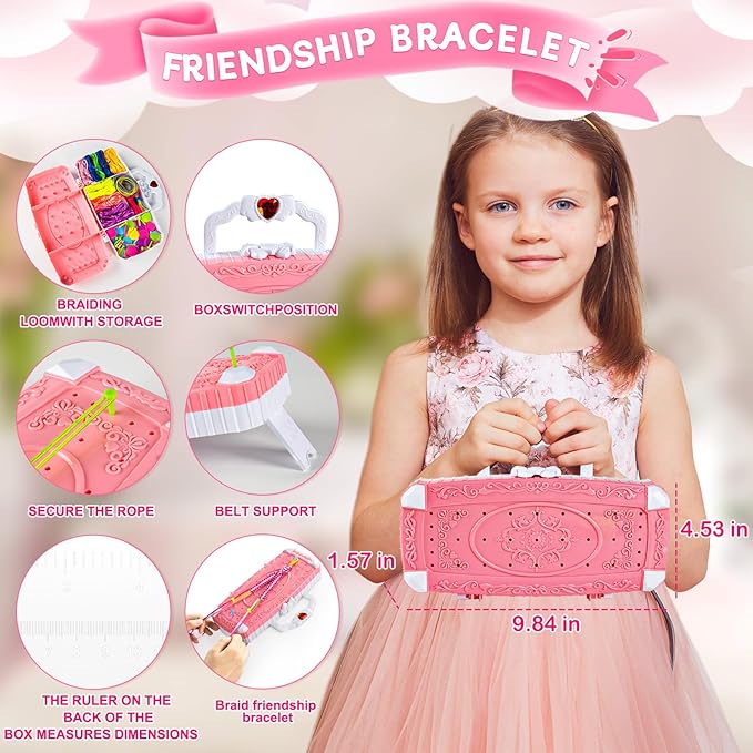 81-S0bBktrL._AC_SX679_.jpg TQRAZ Friendship Bracelet Making Kit - Image 2