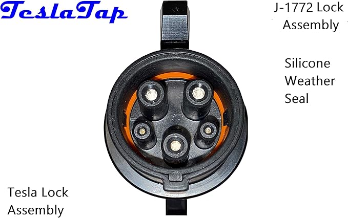 81AJmIHA8vL._AC_SX679_.jpg Mini - Tesla to J-1772 Adapter - 80 AMP - Made in USA (TTMINI80) - Image 2