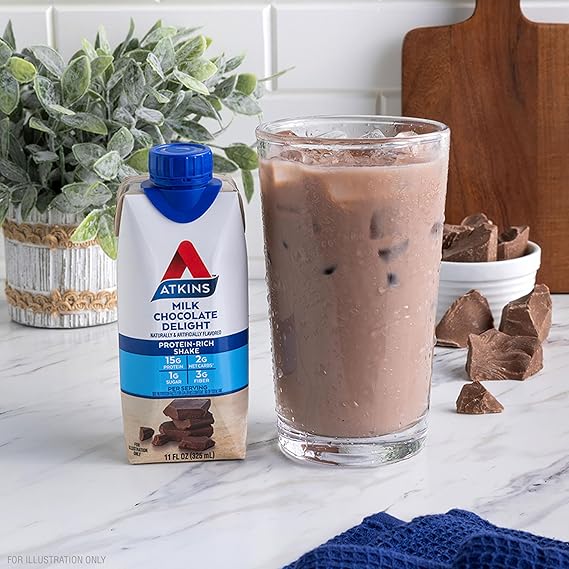 81U9U3LTWfL._AC_SX569_.jpg Atkins Milk Chocolate Delight Protein Shake - Image 2