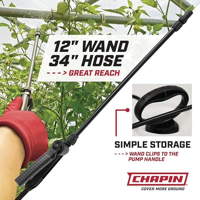 81XQghMLWqL._AC_SX679_-1.jpg Chapin 20000 Made in USA 1 -Gallon Lawn and Garden Pump Pressured Sprayer - Image 2