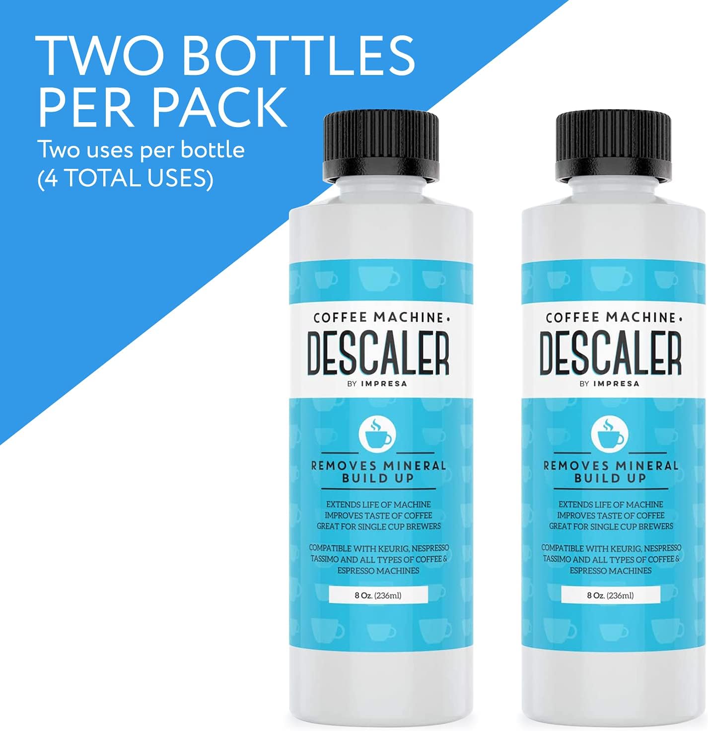 DES2.jpg Descaler (2 Pack, 2 Uses Per Bottle) - Made in the USA - Image 2