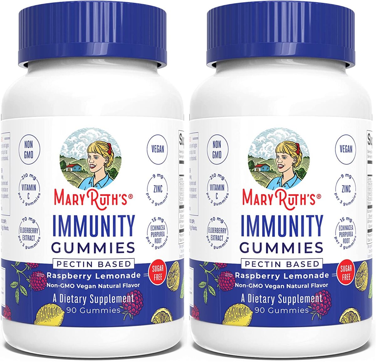 Immunity Gummies 5-in-1 by MaryRuth's (Raspberry Lemonade) - Image 1