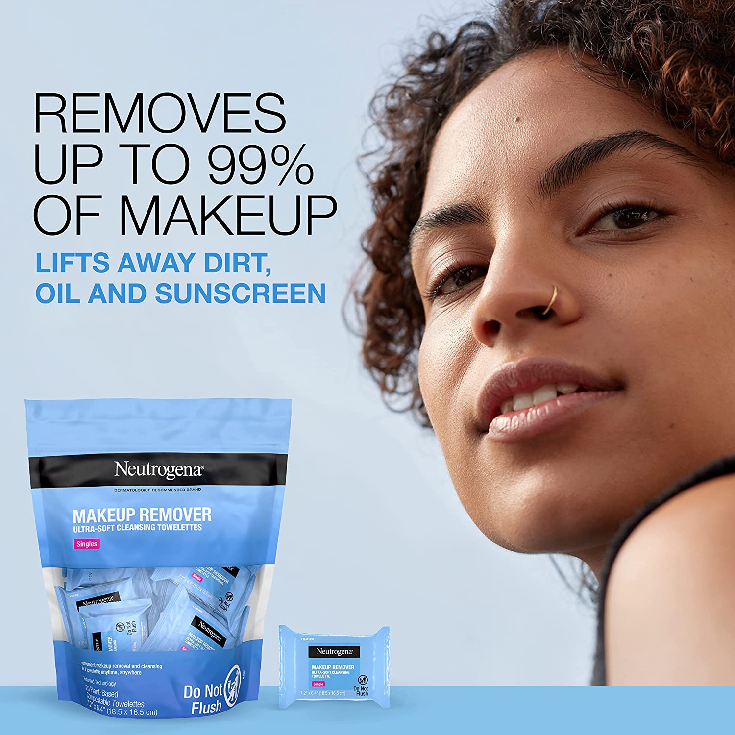Neutrogena2.jpg Neutrogena Makeup Remover Facial Cleansing Towelette Singles - Image 2