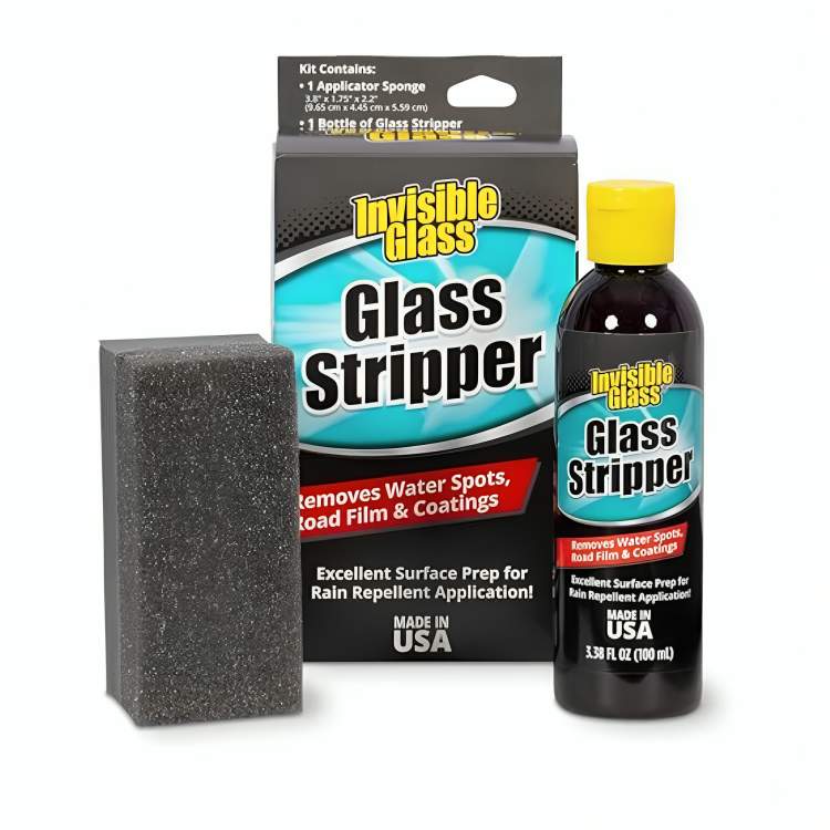 Untitled-design-2024-08-26T112509.131-1.png Invisible Glass 91411 3.38-Ounce Glass Stripper Water Spot Remover Kit Eliminates Coatings - Image 1