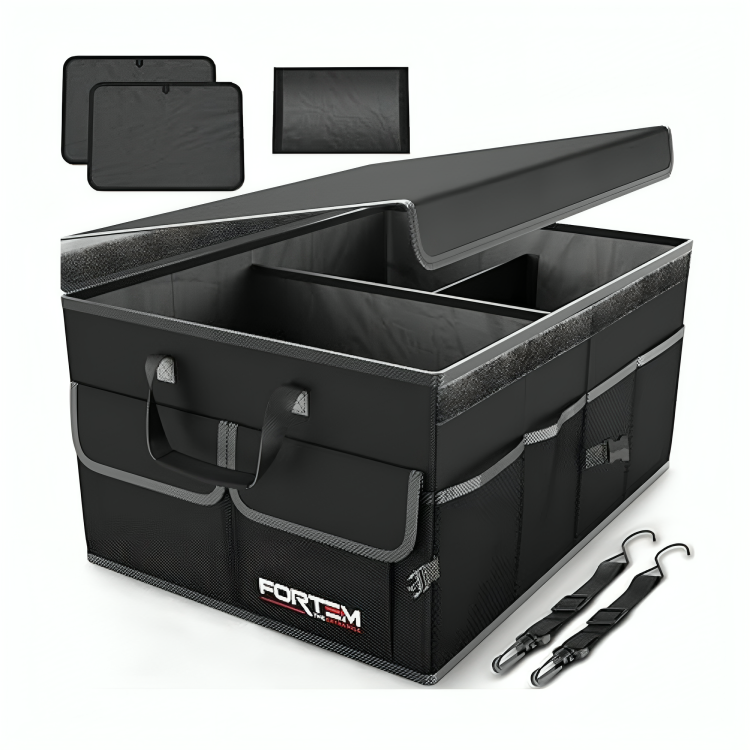 Untitled-design-2024-08-26T114225.974-1.png FORTEM Car Trunk Organizer, Collapsible Multi Compartment Car Organizer - Image 1
