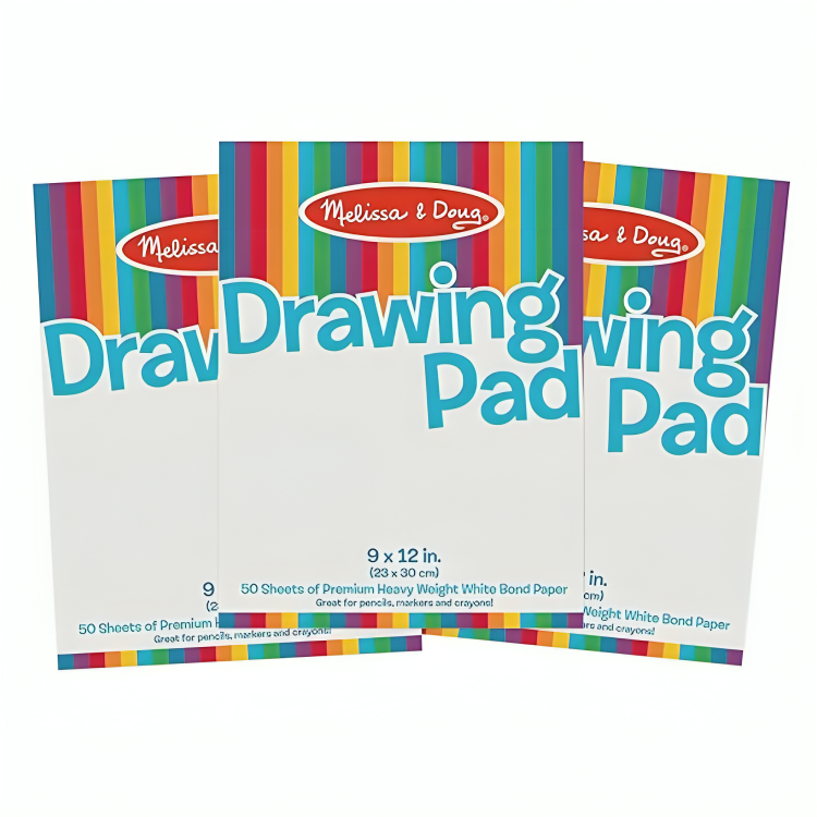 Untitled-design-2024-09-20T223655.677-1.png Melissa & Doug Drawing Paper Pad (9 x 12 inches) - Image 1