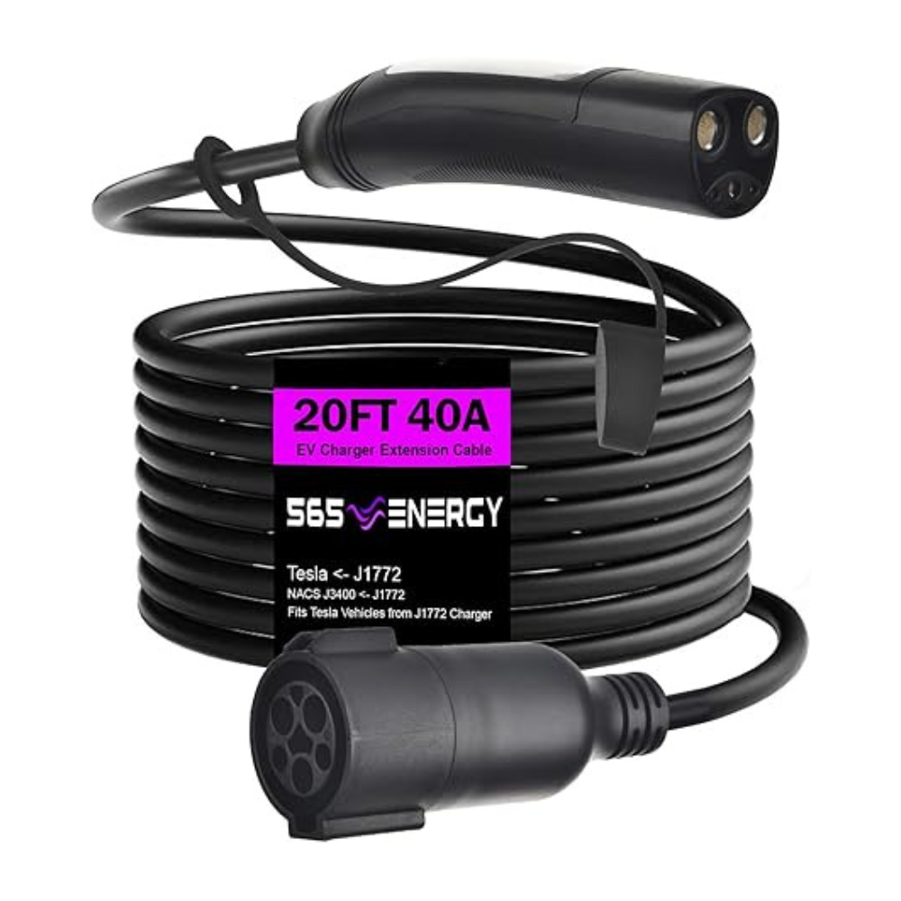 Untitled-design-2024-12-21T214921.215.png J1772 to Tesla EV Charger Extension Cable Tesla - Image 1