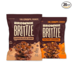 Brownie Brittle – Chocolate Chip & Salted Caramel Thin and Crispy Sweet Snacks