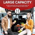 FORTEM Car Trunk Organizer, Collapsible Multi Compartment Car Organizer - Image 2