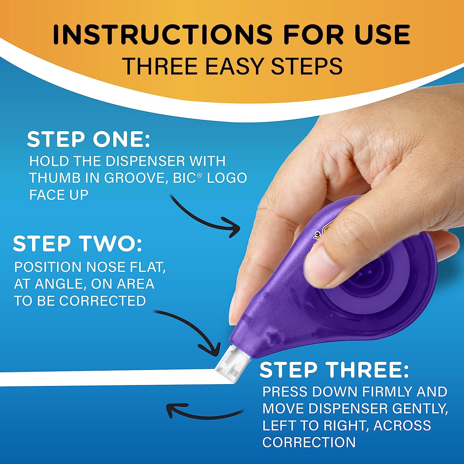 bic2.jpg BIC Wite-Out Brand EZ Correct Correction Tape, 19.8 Feet - Image 2