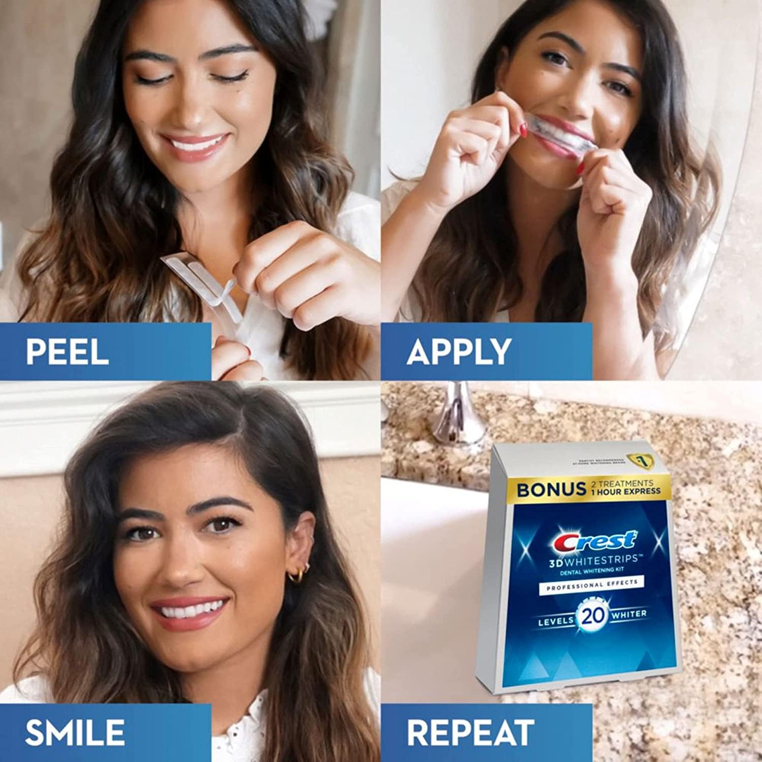 bo2.jpg Crest 3D Whitestrips, Professional Effects, Teeth Whitening Strip Kit - Image 2