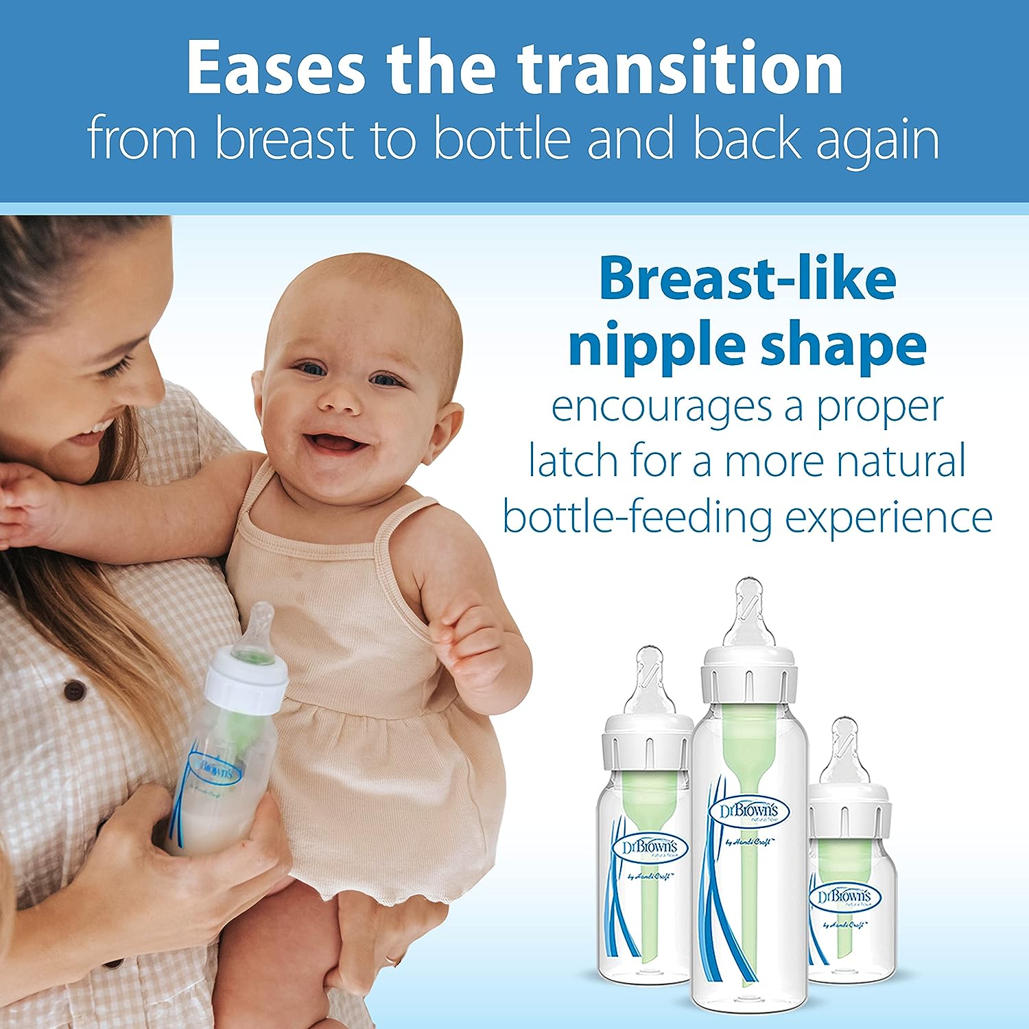 br2.jpg Dr. Brown’s Natural Flow Level 2  Baby Silicone Nipple - Image 2