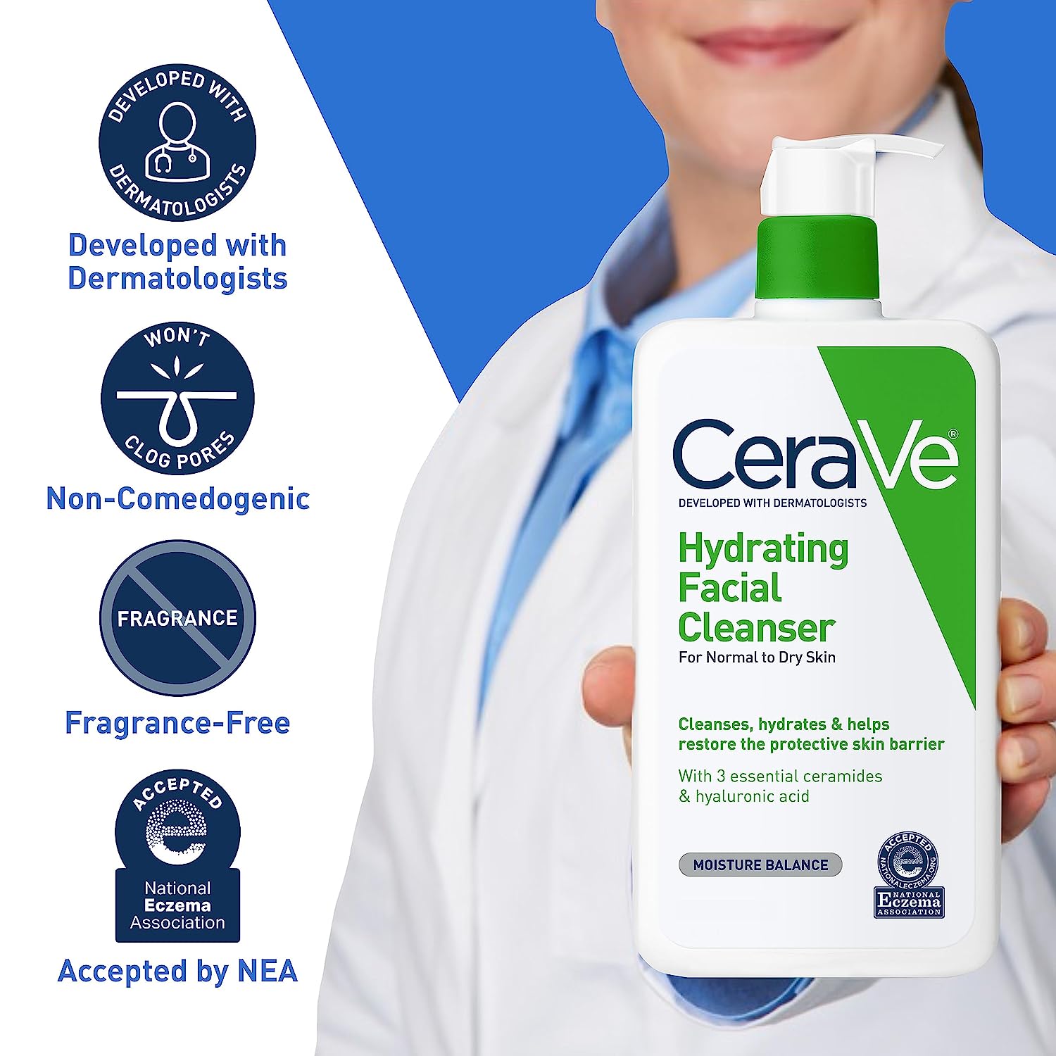 ceraclean3.jpg CeraVe Hydrating Facial Cleanser | Moisturizing - Image 3