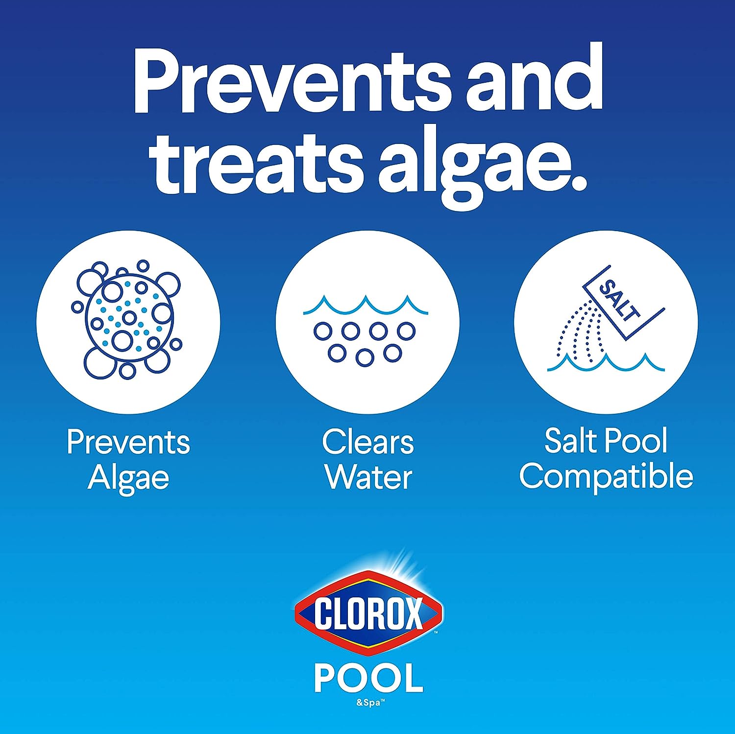 cloro3.jpg Clorox Pool&Spa 43128CLX 42128CLX Pool Algaecide - Image 3