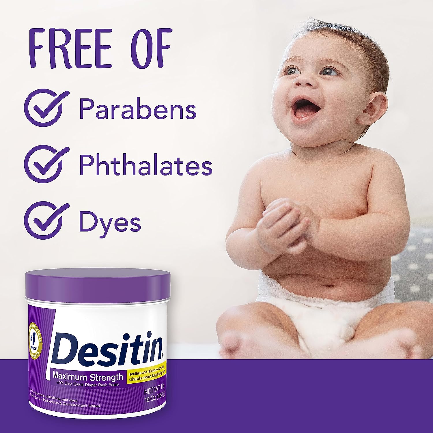 desi2.jpg Desitin Maximum Strength Baby Diaper Rash Cream - Image 2
