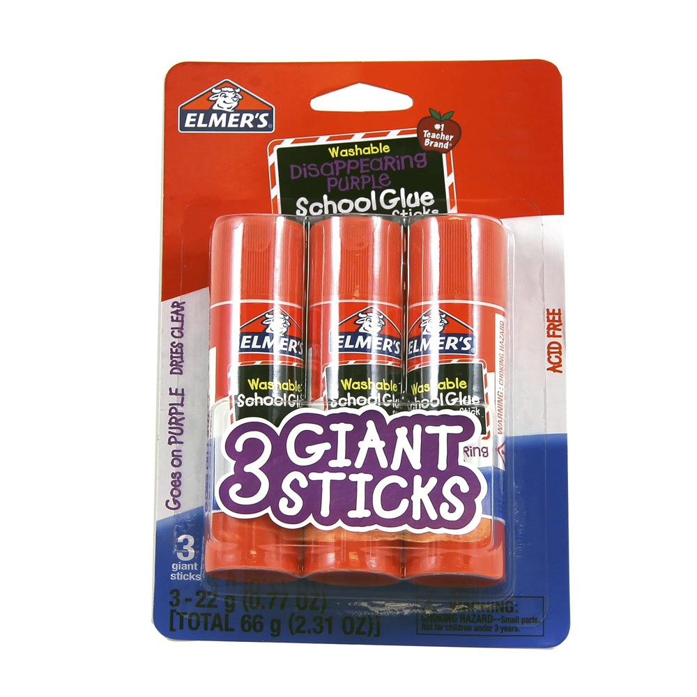 elmer1.jpg Elmer's Disappearing Purple Washable School Glue Sticks - Image 1