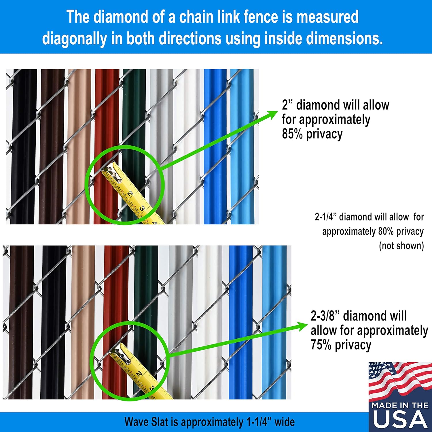 f2-1.jpg FenceSource Wave Slat (9 Colors) Single Wall Bottom Locking Privacy - Image 2