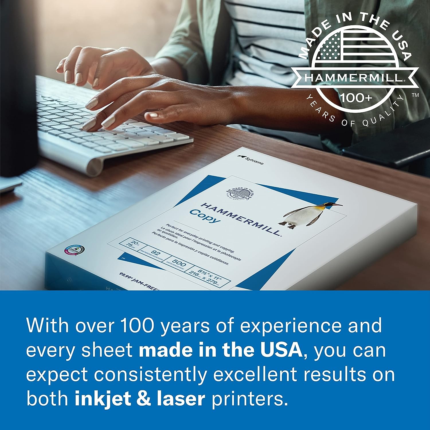 ham3.jpg Hammermill Printer Paper, 20 Lb Copy Paper- Made in the USA - Image 3