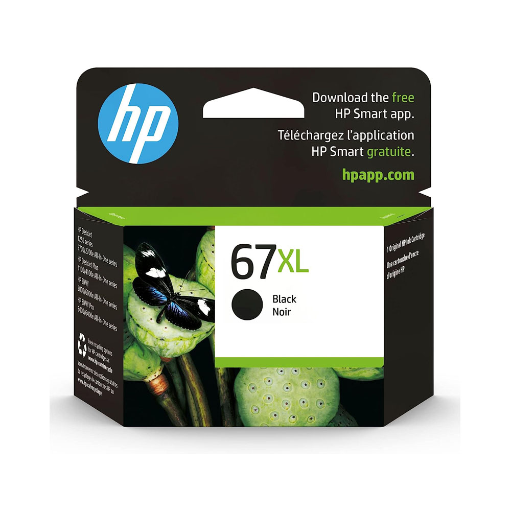 hp.jpg HP 67XL Black High-yield Ink Cartridge | Works with HP DeskJet - Image 1