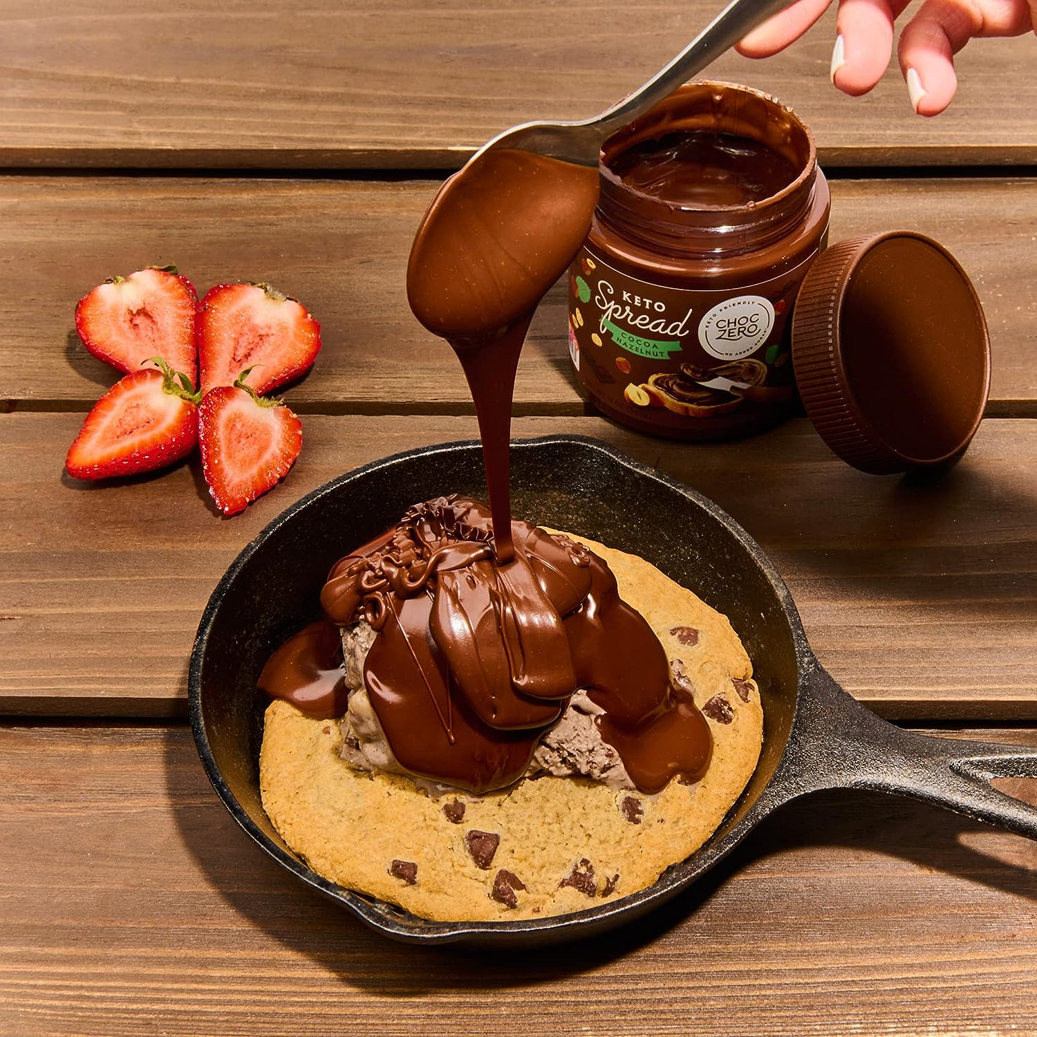 k3-1.jpg ChocZero Keto Milk Chocolate Hazelnut Spread - Image 2
