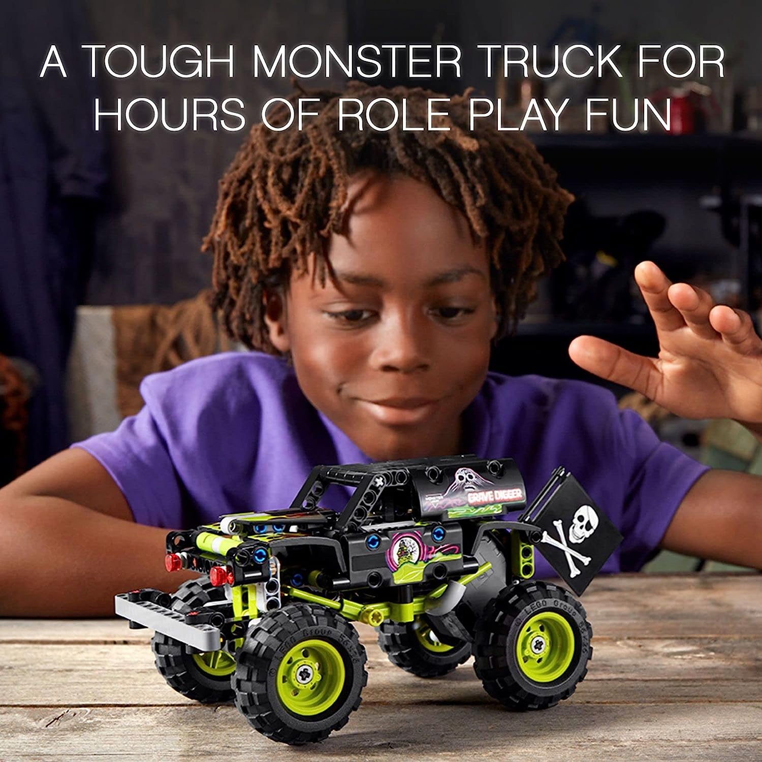 lego2.jpg Lego Technic Monster Jam Grave Digger 42118 Set - Truck Toy to Off-Road - Image 2