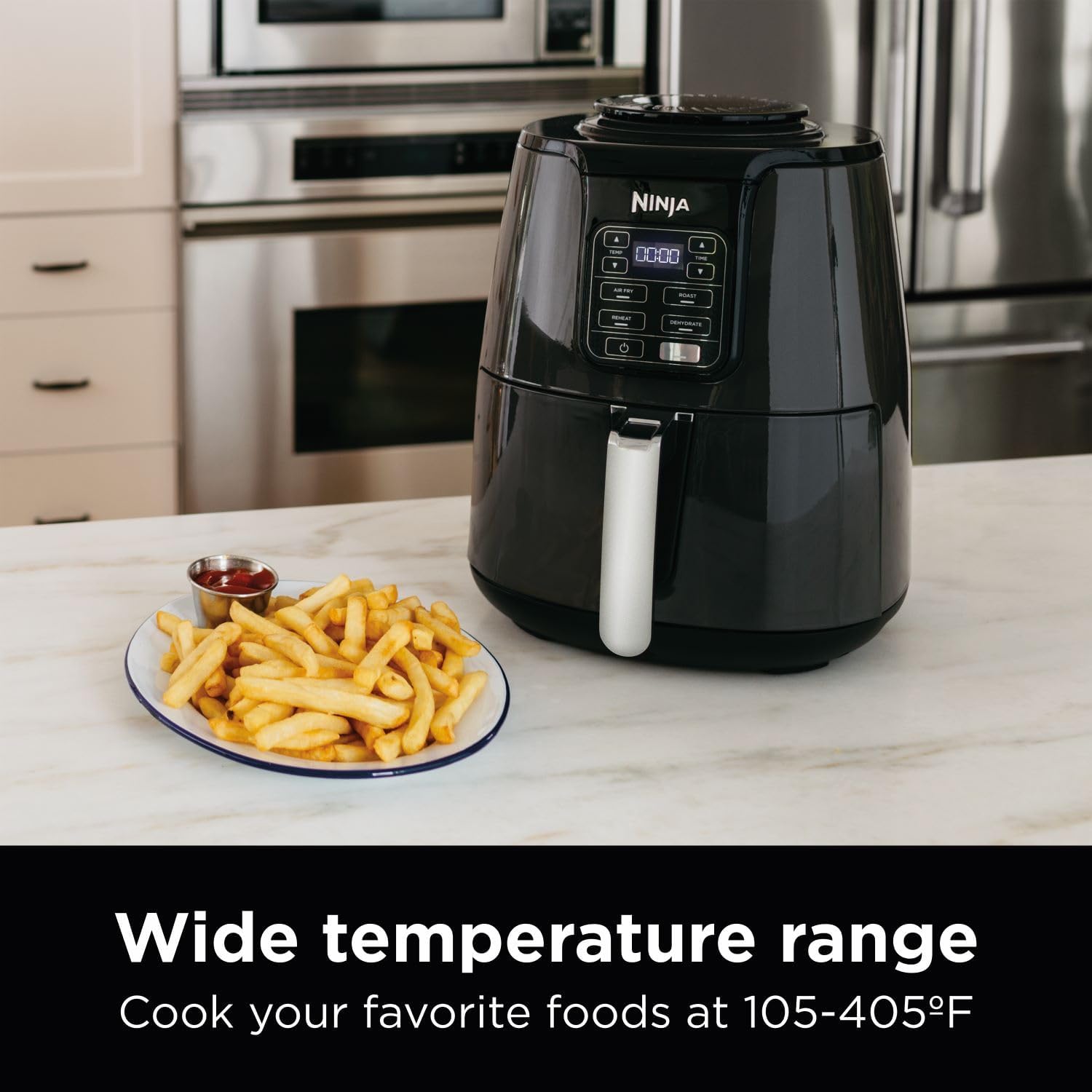 nin2.jpg Ninja AF101 Air Fryer that Crisps, Roasts, Reheats, & Dehydrates, for Quick, Easy Meals - Image 2