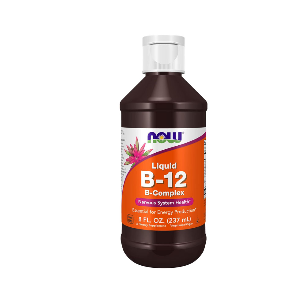 noww.jpg NOW Supplements, Vitamin B-12 Complex Liquid, Energy Production - Image 1
