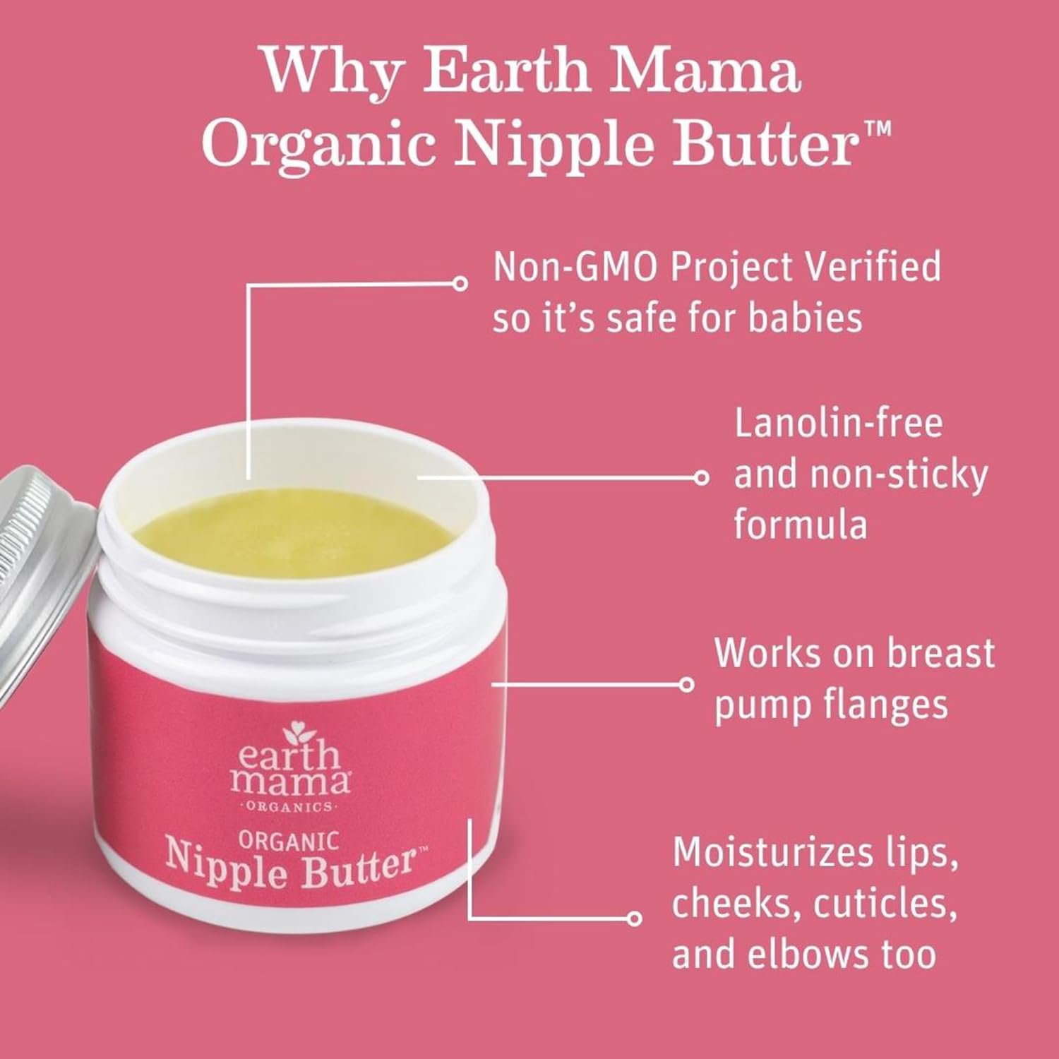 or2-1.jpg Organic Nipple Butter™ Breastfeeding Cream by Earth Mama - Image 2
