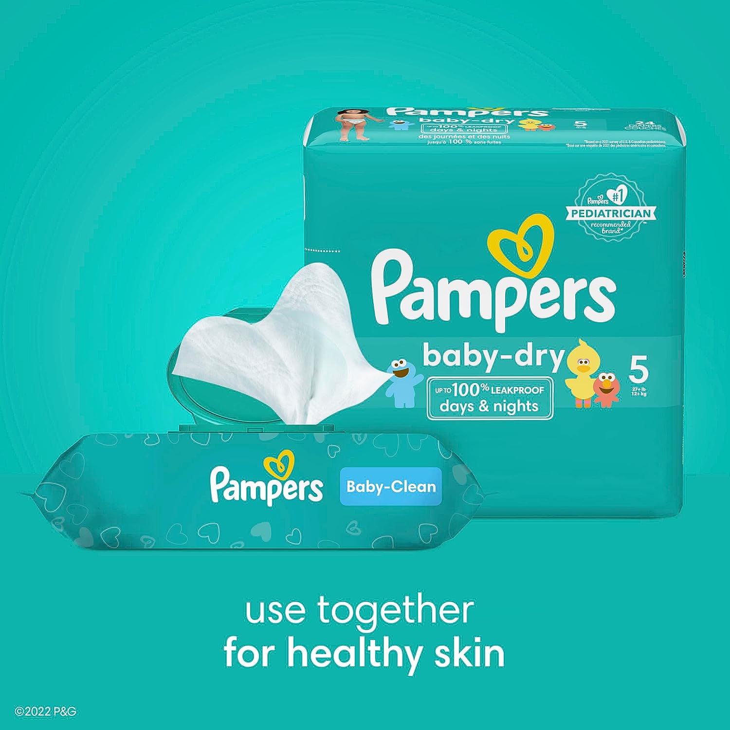 pamp3.jpg Diapers Size 1, 120 count - Pampers Baby Dry Disposable Diapers - Image 3