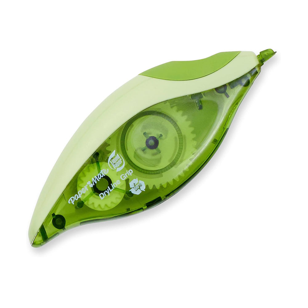 paper2.jpg Paper Mate Liquid Paper DryLine Grip Correction Tape, Recycled, 2 Count - Image 2