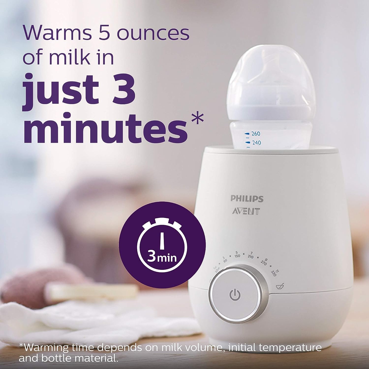 phi2.jpg Philips AVENT Fast Baby Bottle Warmer with Smart Temperature Control - Image 2