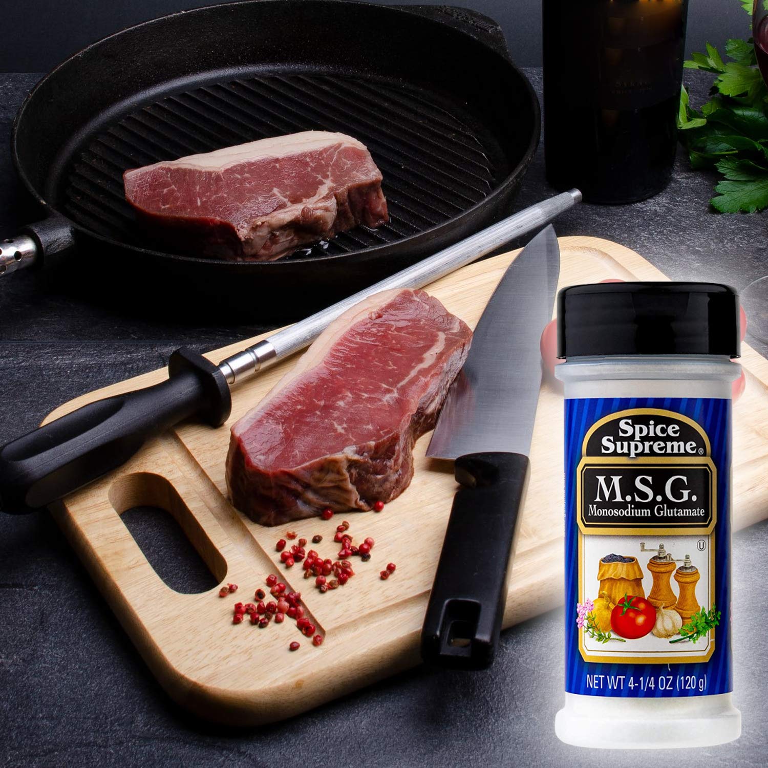 pice3-1.jpg Spice Supreme M.S.G. Monosodium Glutamate, plastic shaker - Image 3