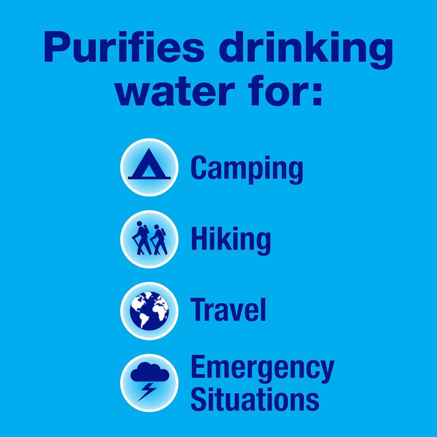 po2.jpg Potable Aqua Water Purification Tablets with PA Plus, for Camping, Hiking - Image 3