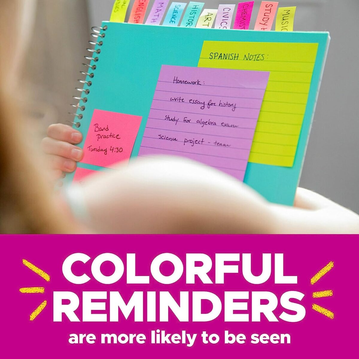 Post-it Super Sticky Notes, 24 Note Pads, School Supplies and Office Products - Image 2