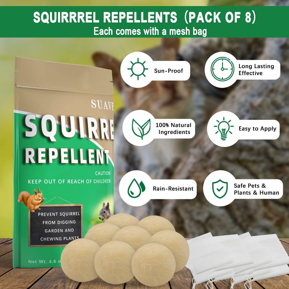 re2.jpg SUAVEC Squirrel Repellent Outdoor, for Garden - Image 2