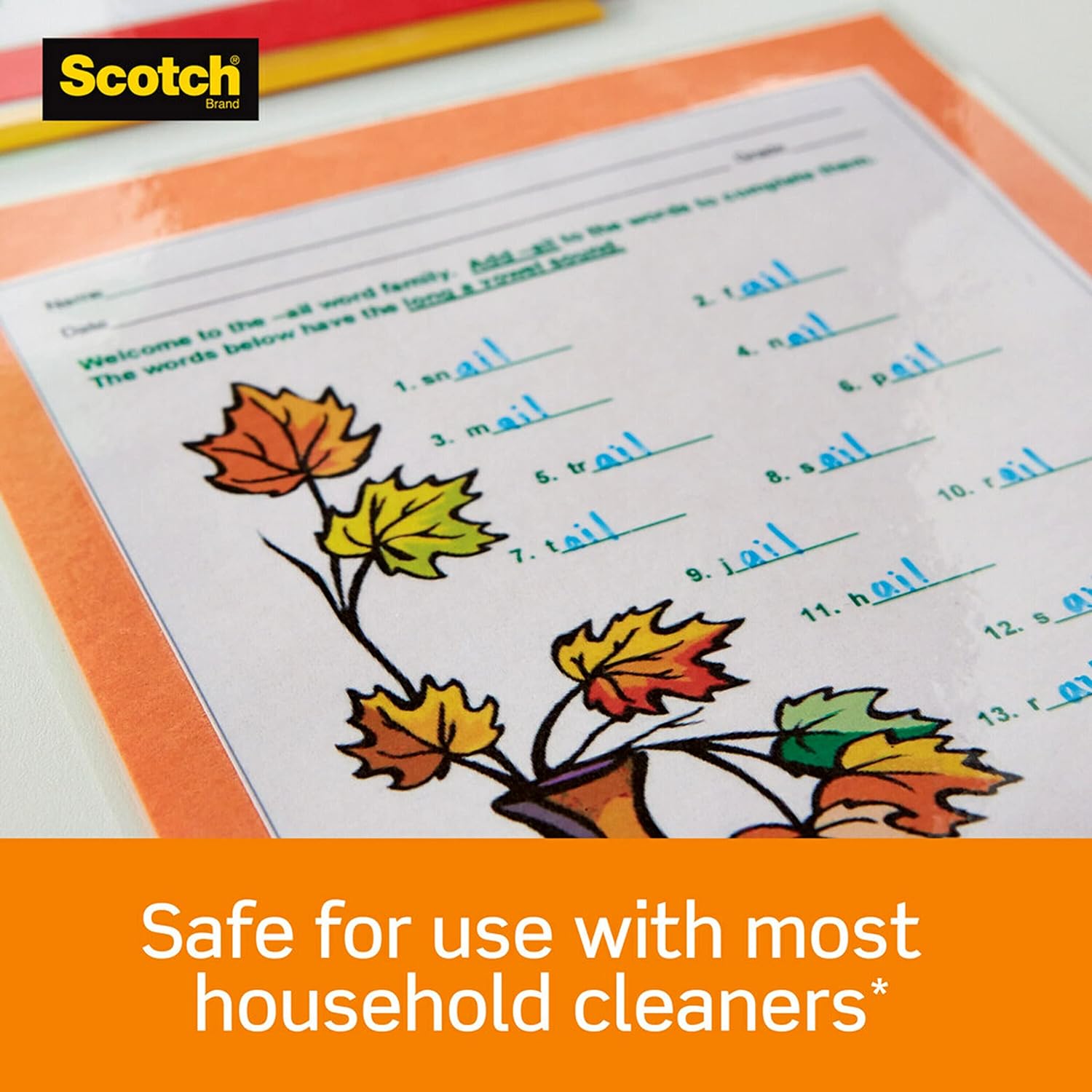 scotch3.jpg Scotch Thermal Laminating Pouches, 100 Pack Laminating Sheets - Image 3