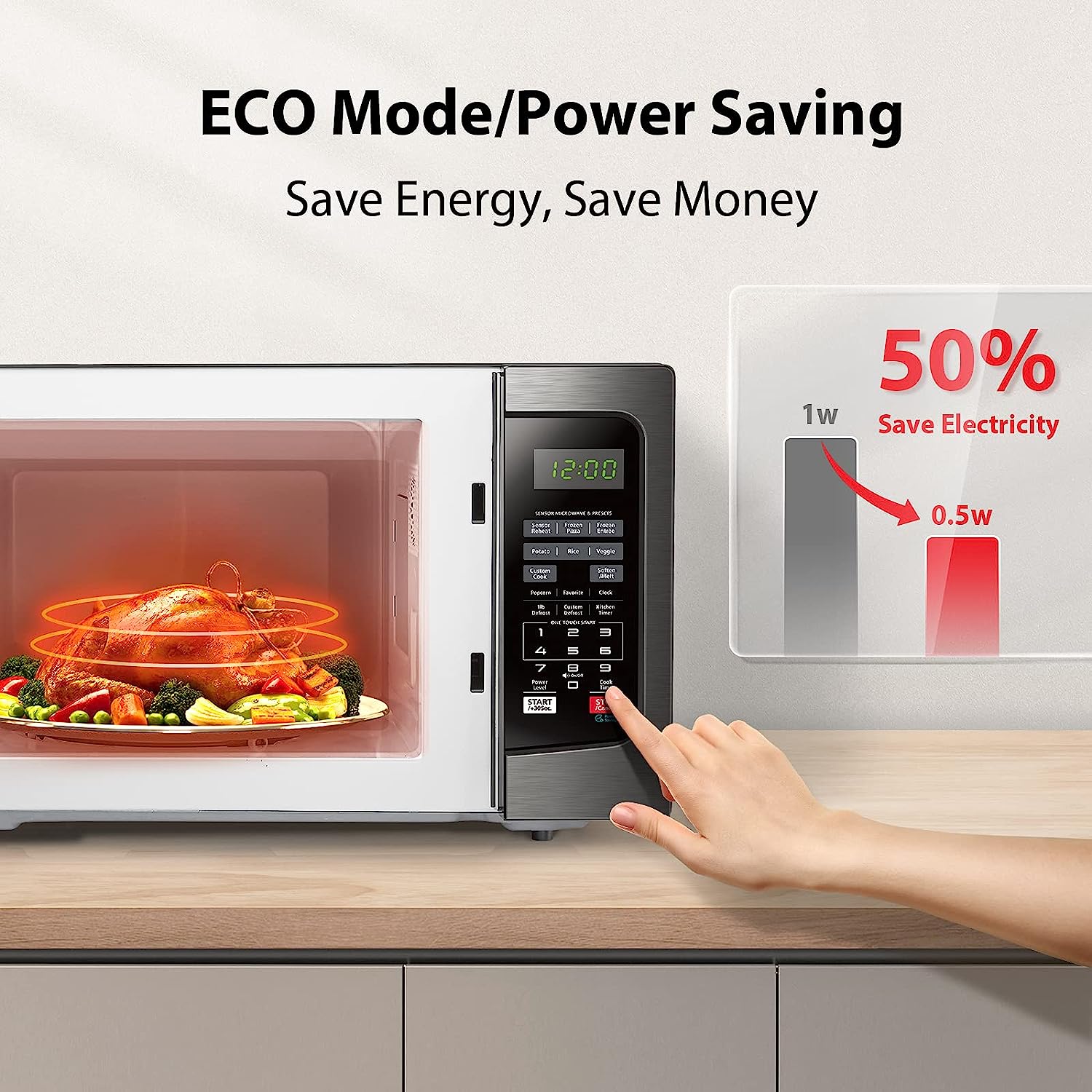 to2.jpg TOSHIBA EM131A5C-BS Countertop Microwave Ovens - Image 2
