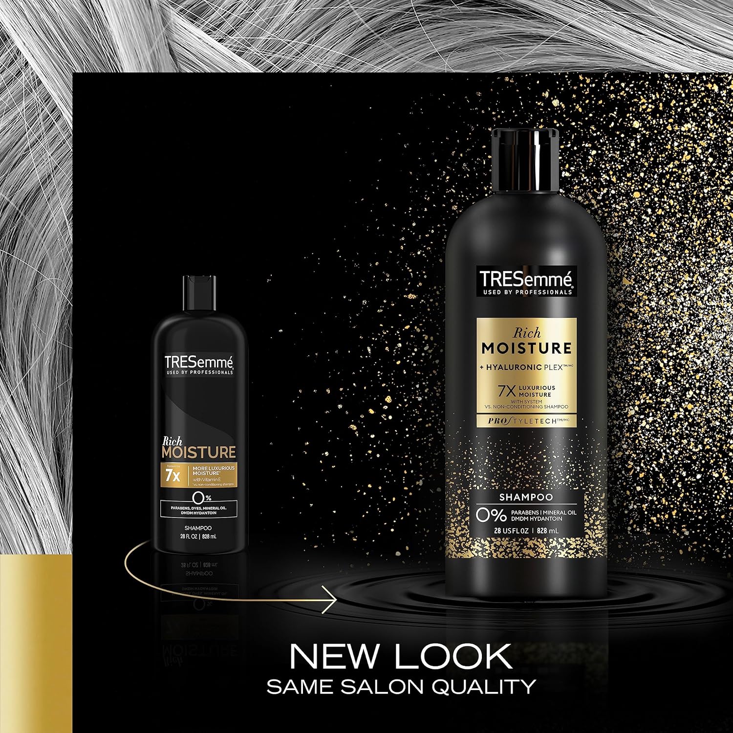 tres3.jpg TRESemmé Shampoo Moisture Rich 3 Count for Dry Hair - Image 3