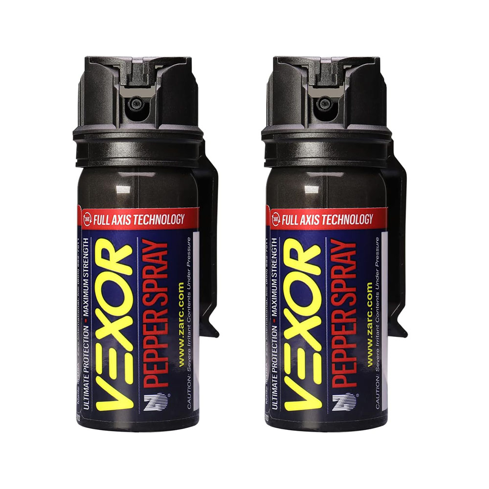 ve.jpg Vexor Pepper Spray Full Axis with Belt Clip for Self Defense - Image 1