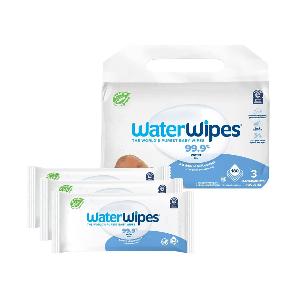 w1.jpg WaterWipes Plastic-Free Original 99.9% Water Based Wipes - Image 1